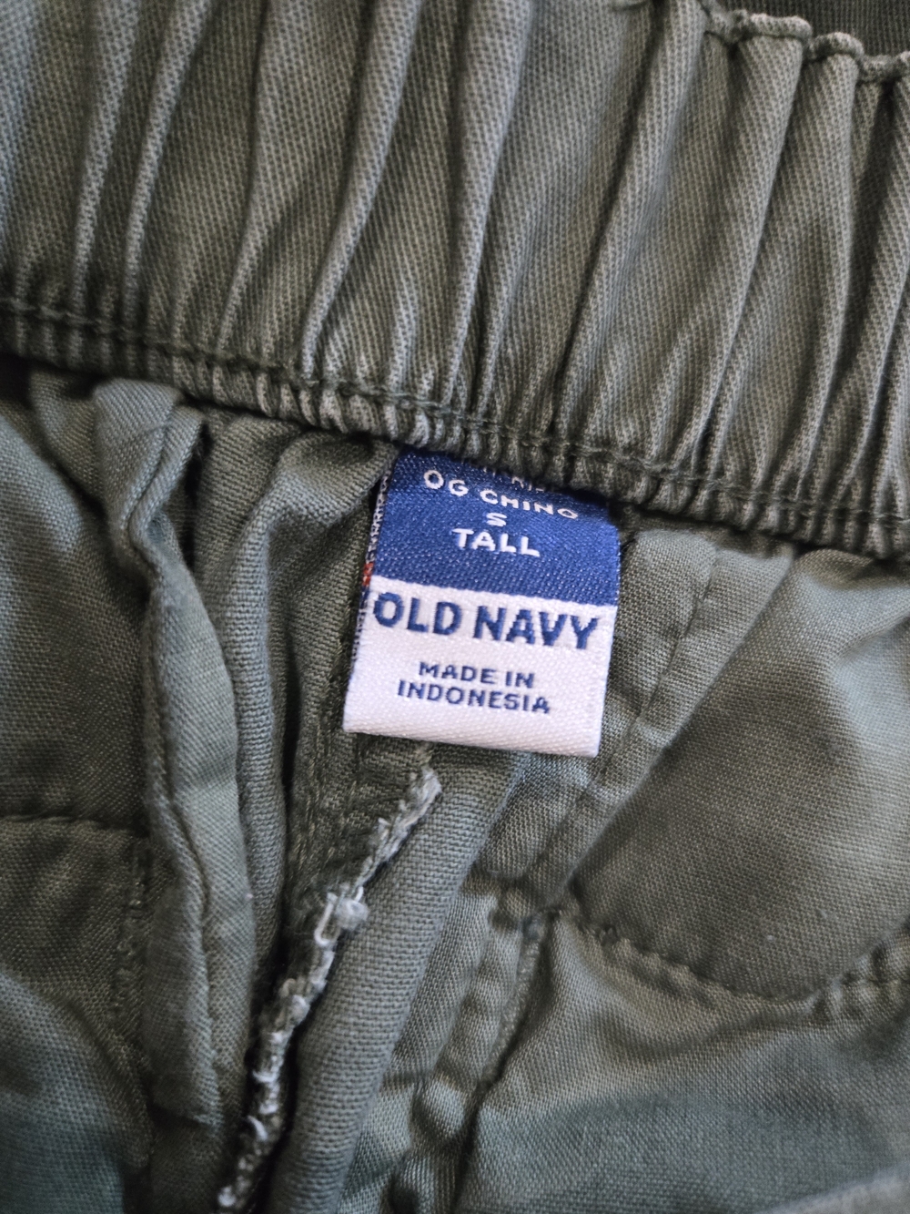 Old Navy OG High Waisted Chino Olive Small Tall - Picture 3 of 3